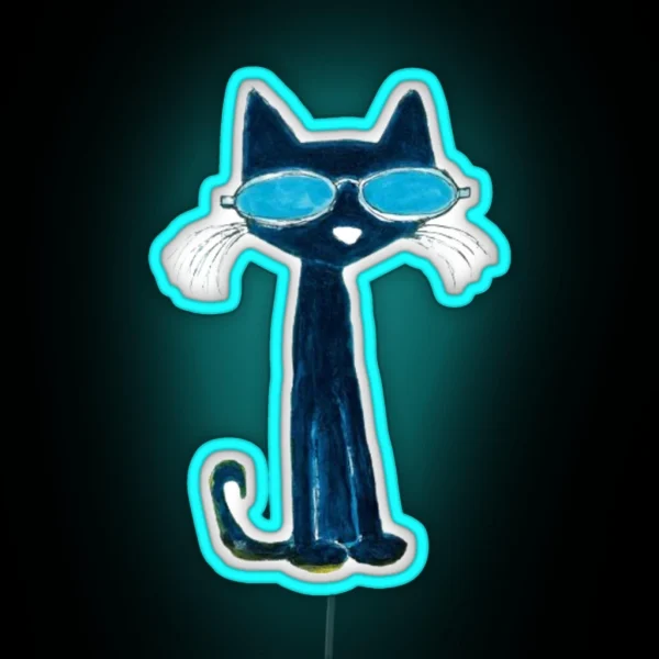 Cool Cat RGB Neon Sign