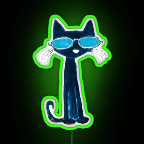 Cool Cat RGB Neon Sign