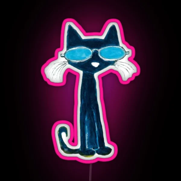 Cool Cat RGB Neon Sign