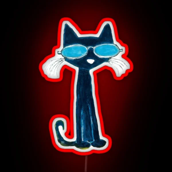 Cool Cat RGB Neon Sign