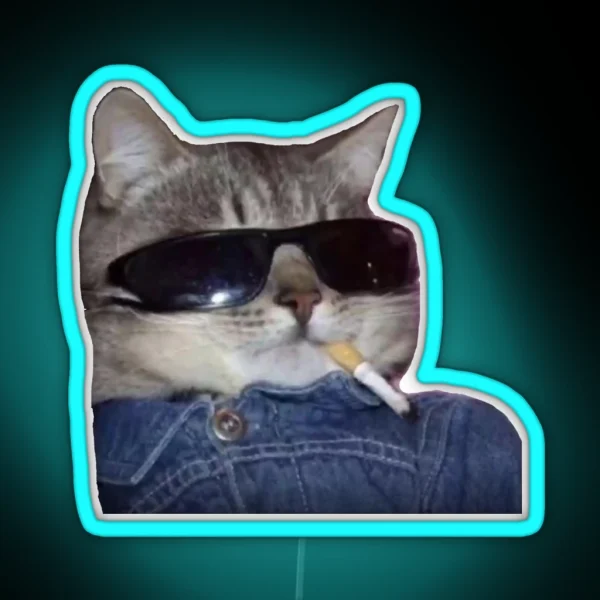 Cool Cat RGB Neon Sign