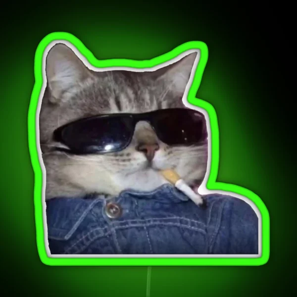 Cool Cat RGB Neon Sign