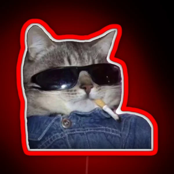 Cool Cat RGB Neon Sign