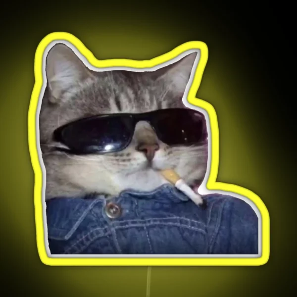 Cool Cat RGB Neon Sign