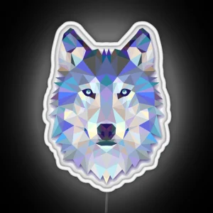 Cool Colorful Wolf RGB Neon Sign