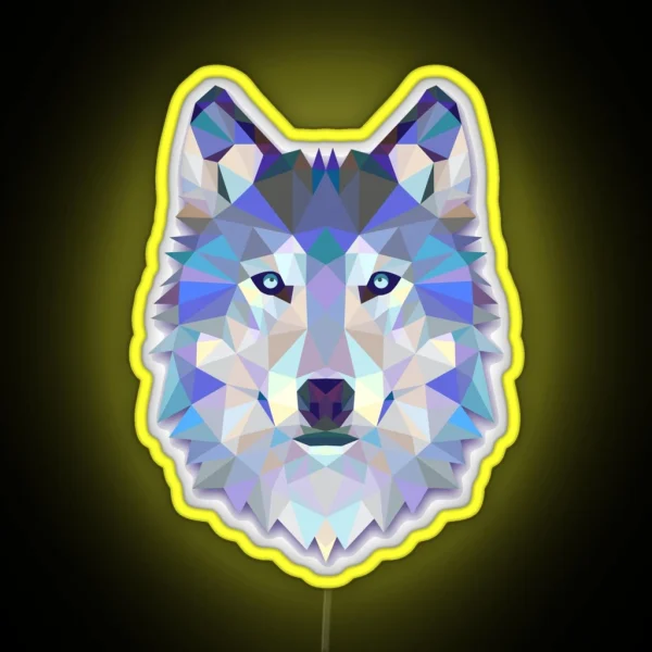 Cool Colorful Wolf RGB Neon Sign