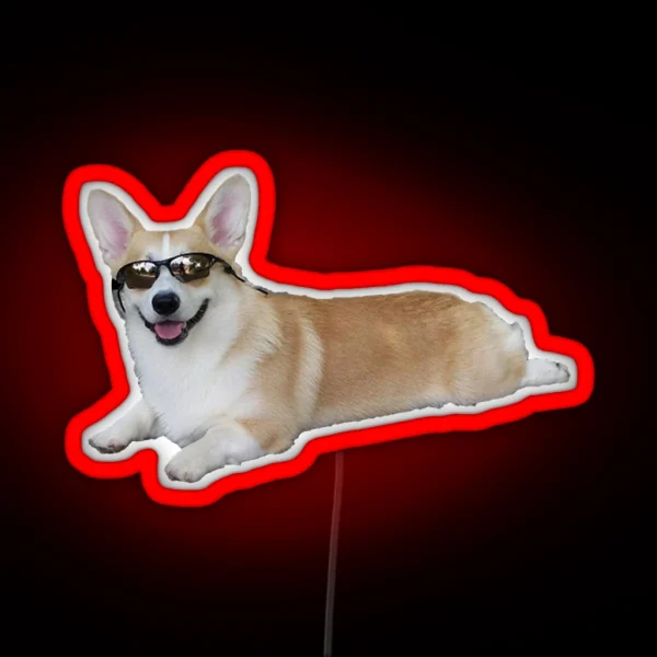 Cool Corgi RGB Neon Sign