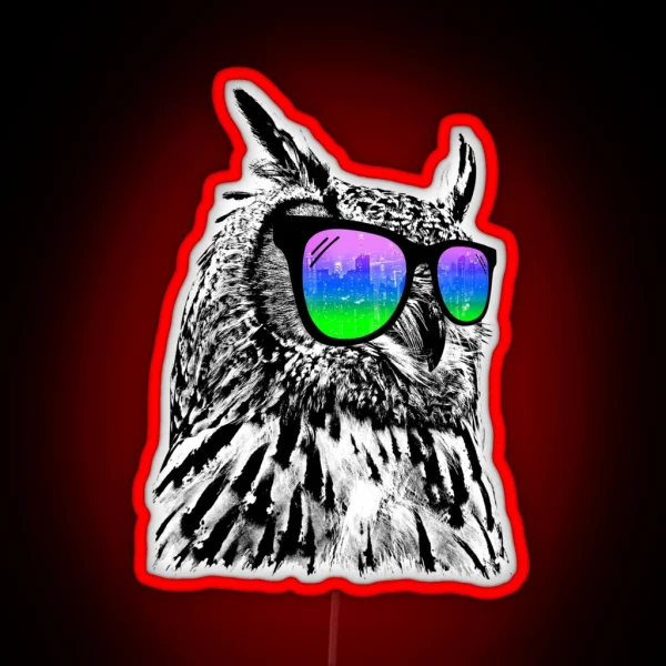 Cool Owl RGB Neon Sign