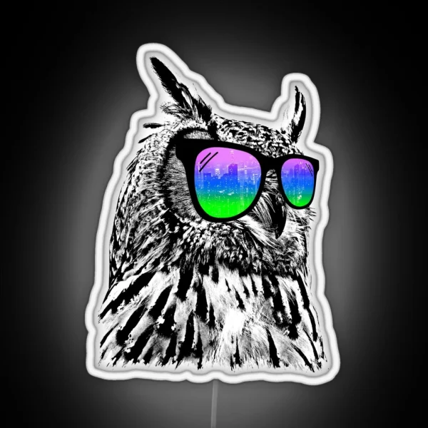 Cool Owl RGB Neon Sign