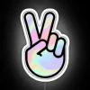 Unique Retro Peace Sign Neon Sign for Modern Home Decor