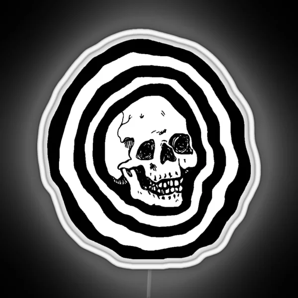 Cool Skull Pattern Design RGB Neon Sign