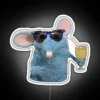 RGB Neon Sign Featuring Cool Cat with Mouse Friends Logo