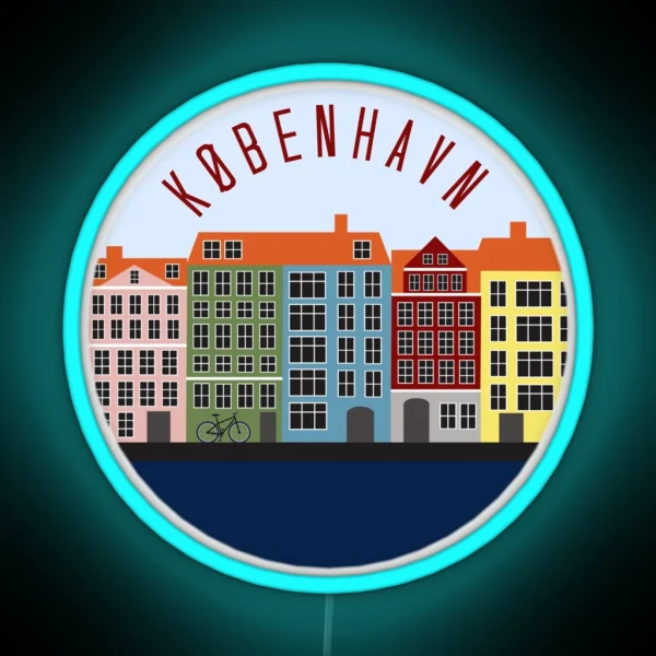 Copenhagen Sitcker RGB Neon Sign