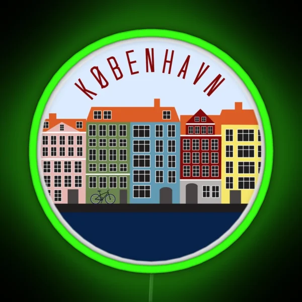 Copenhagen Sitcker RGB Neon Sign