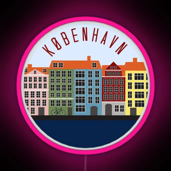 Copenhagen Sitcker RGB Neon Sign