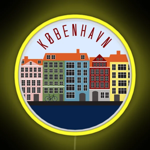 Copenhagen Sitcker RGB Neon Sign