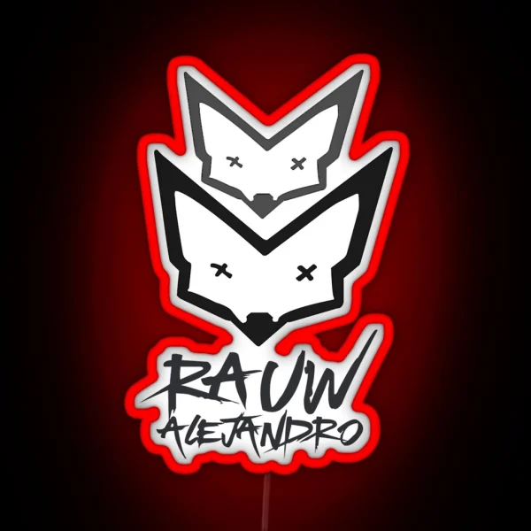 Copy Of Fan Art Rauw Alejandro Rawn Alejandro RGB Neon Sign