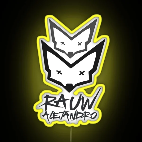 Copy Of Fan Art Rauw Alejandro Rawn Alejandro RGB Neon Sign