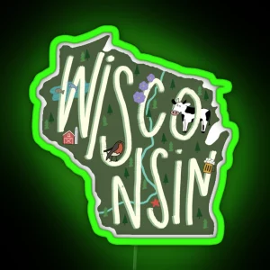 Copy Of Wisconsin RGB Neon Sign