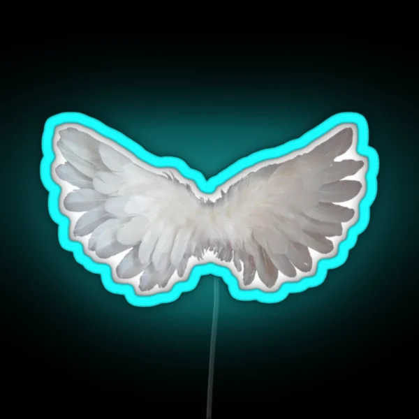 Coquette Angel Wings RGB Neon Sign