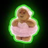Whimsical Coquette Ballerina RGB Neon Sign for Modern Chic Interiors