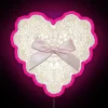 Whimsical vintage inspired dance studio decor with colorful neon accents