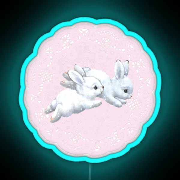 Coquette Bunny RGB Neon Sign