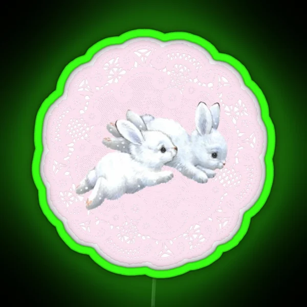 Coquette Bunny RGB Neon Sign