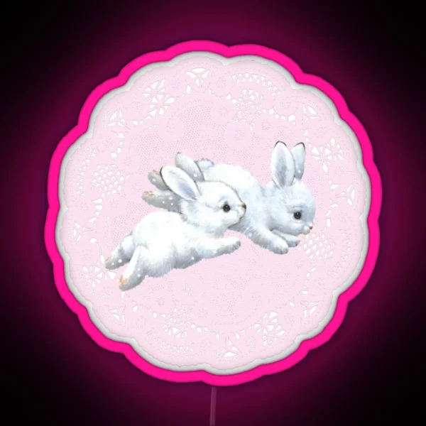 Coquette Bunny RGB Neon Sign