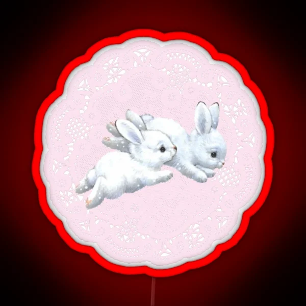 Coquette Bunny RGB Neon Sign