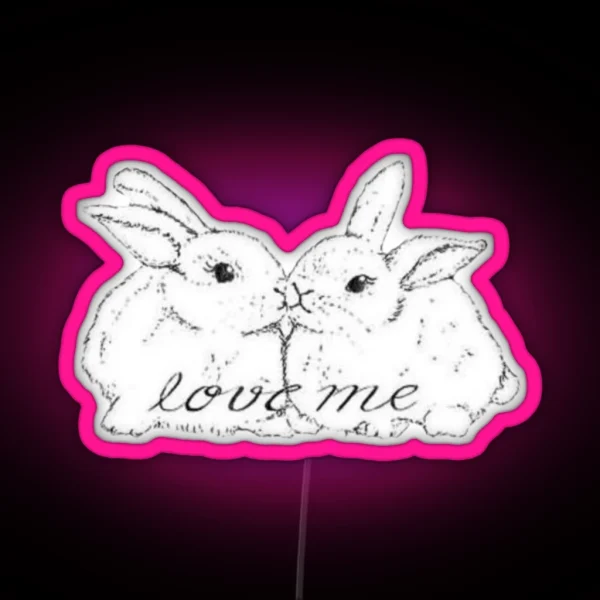 Coquette Bunny RGB Neon Sign