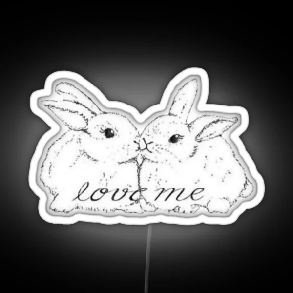 Coquette Bunny RGB Neon Sign