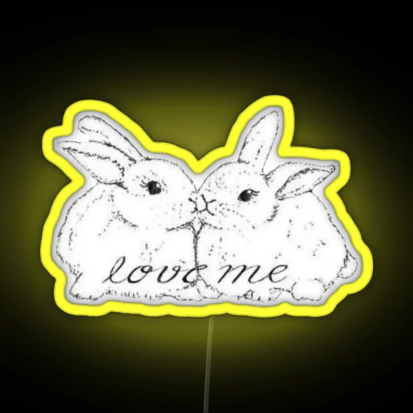 Coquette Bunny RGB Neon Sign
