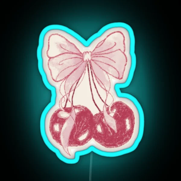 Coquette Cherry RGB Neon Sign