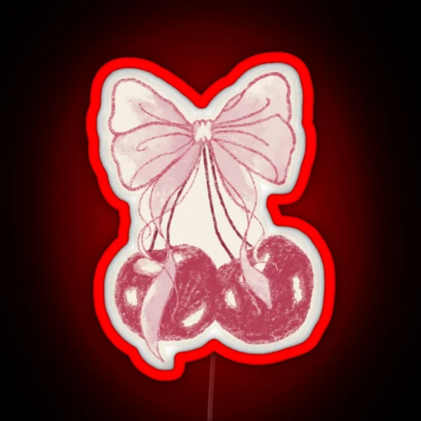 Coquette Cherry RGB Neon Sign