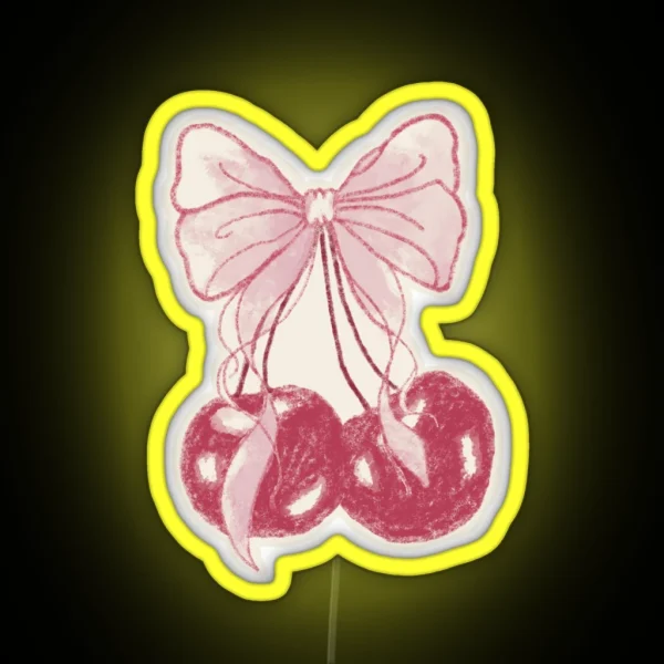 Coquette Cherry RGB Neon Sign