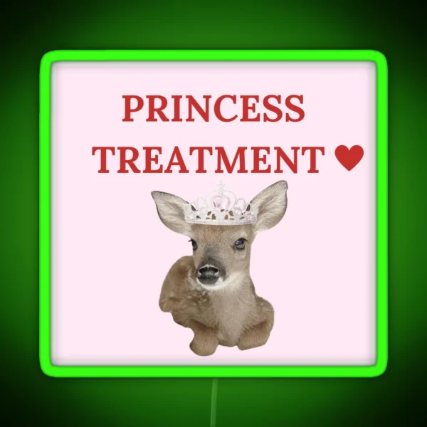 Coquette Deer Princess Treatment RGB Neon Sign