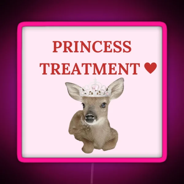 Coquette Deer Princess Treatment RGB Neon Sign