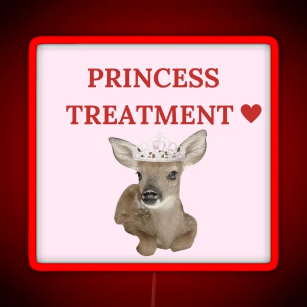 Coquette Deer Princess Treatment RGB Neon Sign