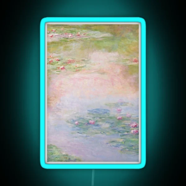Coquette Floral Painting RGB Neon Sign