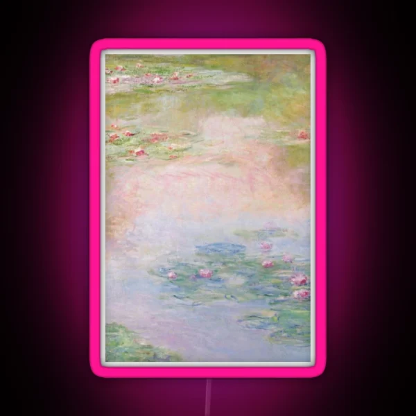 Coquette Floral Painting RGB Neon Sign