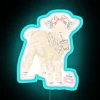 Vintage Inspired Coquette Lamb LED Neon Bar Decor Sign Light