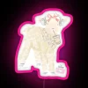 Vibrant Coquette Lamb Neon Sign with RGB LED Art Display
