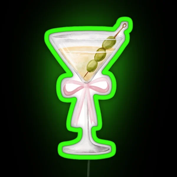 Coquette Martini RGB Neon Sign