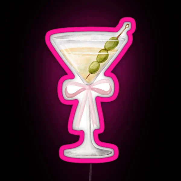 Coquette Martini RGB Neon Sign