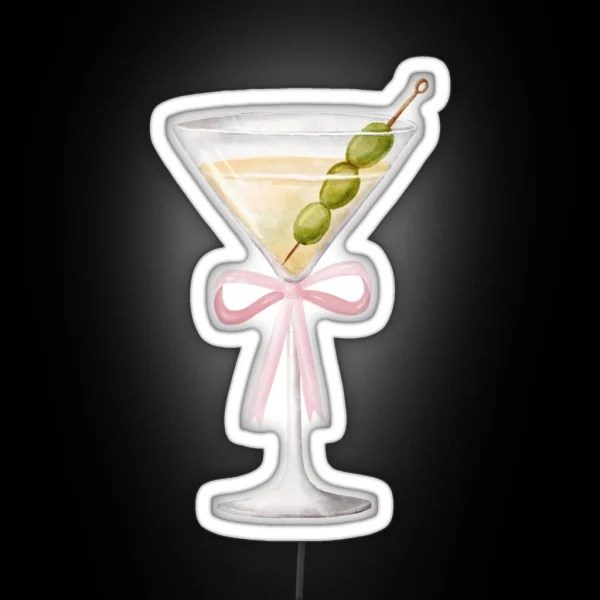 Coquette Martini RGB Neon Sign
