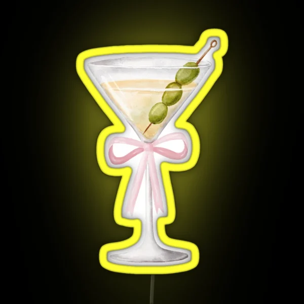 Coquette Martini RGB Neon Sign
