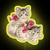 Whimsical retro neon decor for homes with vintage flair ambiance