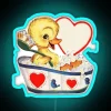 Vintage-inspired Coquette Duck Neon Sign with Color-Changing RGB LED Lighting