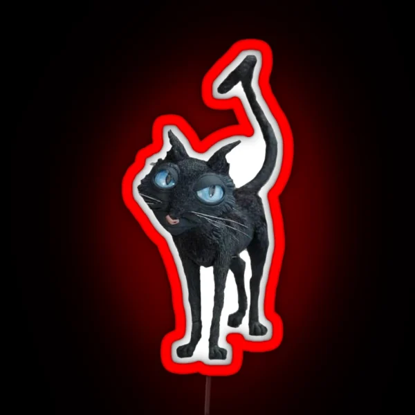 Coraline Cat RGB Neon Sign